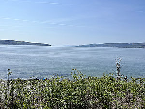 Cove 10K- View down the Clyde