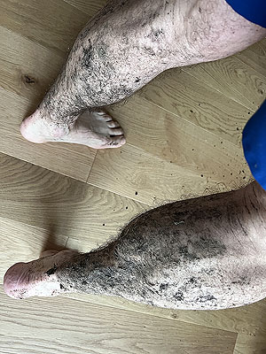 Glentress half marathon : Not going to stay clean in this race