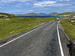 Open road on the Harris half marathon