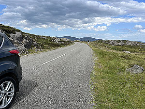 Harris half marathon :near the end of the uphill