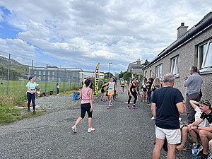 Harris half marathon : Finish line