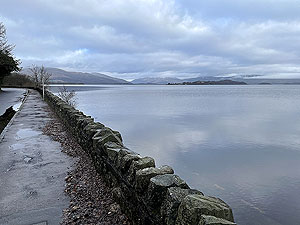 Run loop around Gouk hill : The old road beside Loch Lomond