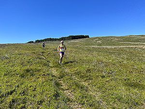 Helensburgh games hill race : Runners making it look easy on the way back