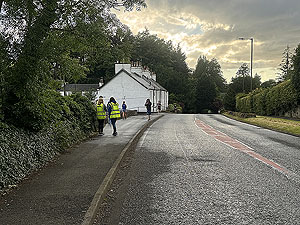 Kenny Stevenson Memorial trail race : Runner approaching the finish line