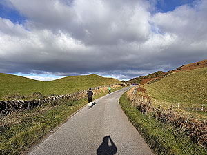 Path of Condie half marathon : Almost at the top of the first hill