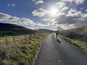 Path of Condie half marathon : Hill on second half