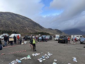 Devil O Highlands : First bag drop at Glen Coe