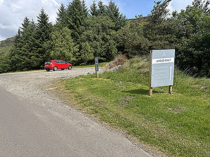 Glenshee loop : The walkers car park