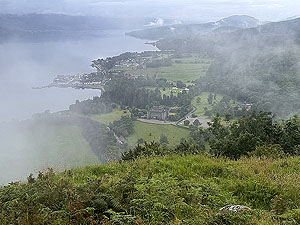 Inveraray Caslte : : Castle through the clouds