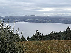 Dunoon Ultra : The Waverley paddles alongside