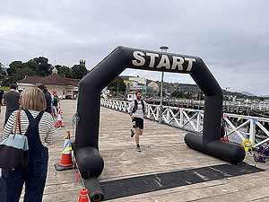 Dunoon Ultra : The finish on Dunoon pier