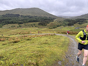 Glen Lyon Trail Race : Gaining height 