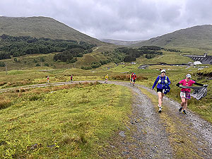 Glen Lyon Trail Race : Some runners starting to walk