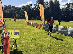 Gallus Running Devilla half  : Crossing the finish line