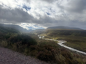 Caringorms trail marathon:  : River snakes away