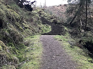 The stairs at the top of the hill