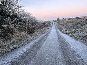 Early morning frost in Glen Fruin