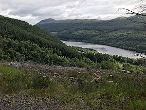 Looking down on Loch Lubnaig