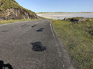 Running out towards Barra airport